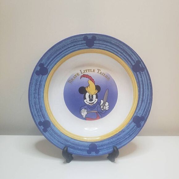 Disney Mickey Mouse Brave Little Taylor Stoneware Bowl‎ - Picture 1 of 7